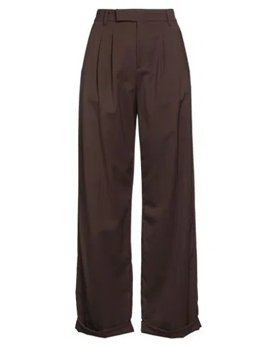Briglia 1949 Woman Pants Dark Brown Size 4 Virgin Wool, Polyester, Elastane