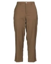 Briglia 1949 Woman Pants Khaki Size 10 Virgin Wool In Sand