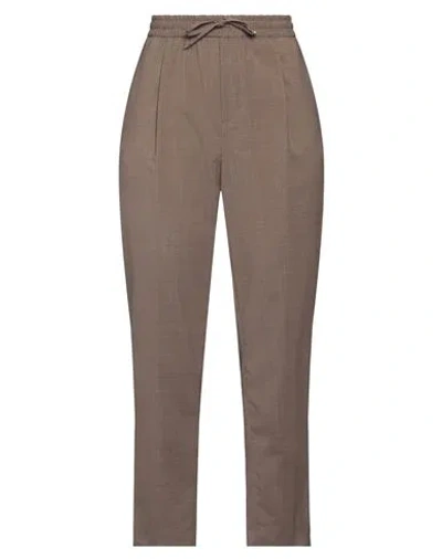 Briglia 1949 Woman Pants Khaki Size 6 Virgin Wool, Polyester, Elastane In Beige