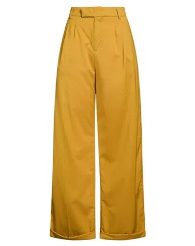 Briglia 1949 Woman Pants Marigold Size 8 Virgin Wool, Polyester, Elastane In Yellow