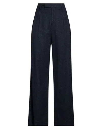 Briglia 1949 Woman Pants Midnight Blue Size 8 Virgin Wool, Polyamide, Silk, Polyester, Elastane