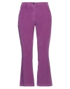 Briglia 1949 Woman Pants Purple Size 6 Cotton, Lyocell, Elastane In Purple
