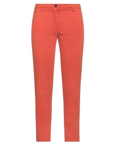 Briglia 1949 Woman Pants Rust Size 2 Cotton, Elastane In Red