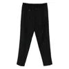 Briglia 1949 Drawstring Wool Trousers In Black
