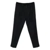Briglia 1949 Drawstring Wool Trousers In Black
