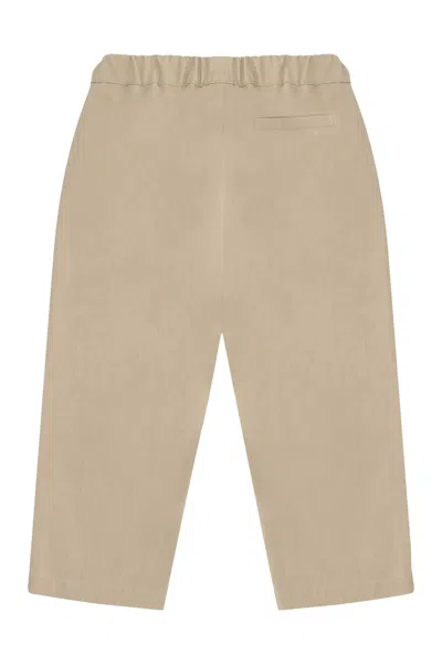 Briglia 1949 Young Versace Cotton Trousers In Neutral