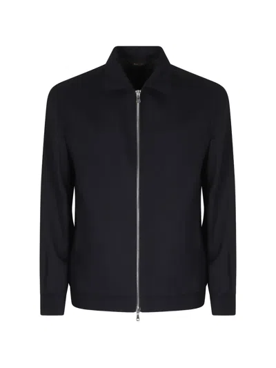 Briglia 1949 Zip-up Collared Jacket In Black