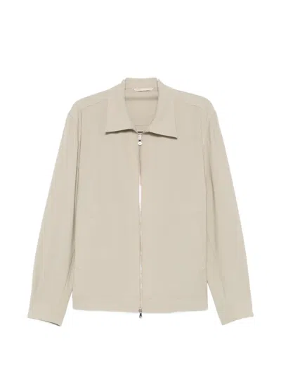 Briglia 1949 Zip-up Collared Jacket In Brown