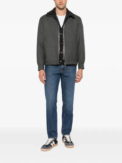 Briglia 1949 Zip-up Shirt Jacket In Gray