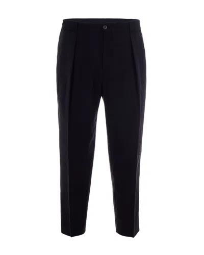 Briglia Black Relaxed Pleated Pants