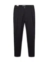 Briglia Black Tailored Trousers In Wool Blend In Multi