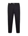 Briglia Black Tailored Wool Blend Trousers In Black