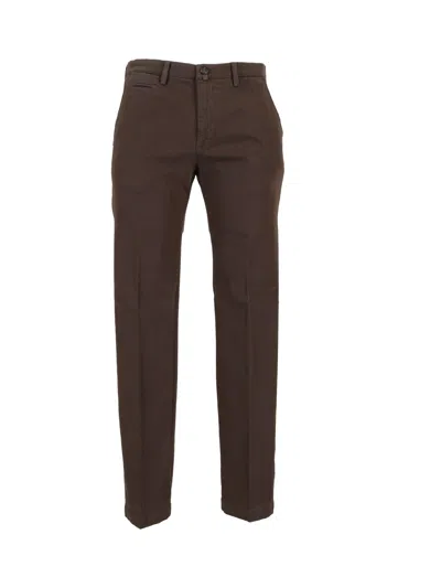 Briglia Brown Stretch Tailored Trousers
