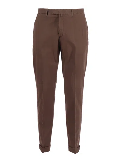 Briglia Brown Tailored Cuffed Straight-leg Pants