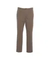 Briglia Classic Brown Chinos With Timeless Design And Practical Pockets In Brown