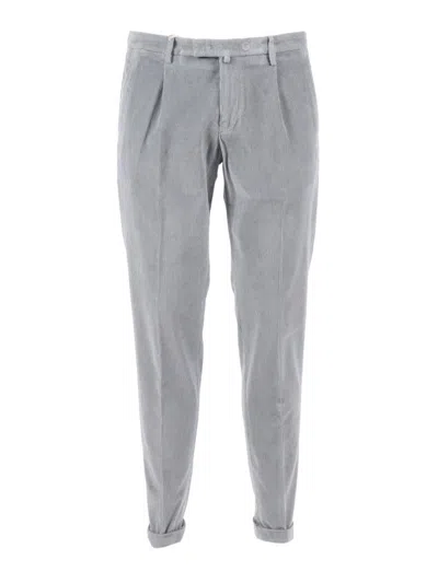 Briglia Classic Tailored Pants With Straight Leg Design In Gray