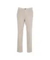 Briglia Corduroy Trousers With Classic Cut And Side Pockets In Neutral
