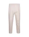 Briglia Cream Cotton Tailored Trousers In Multi