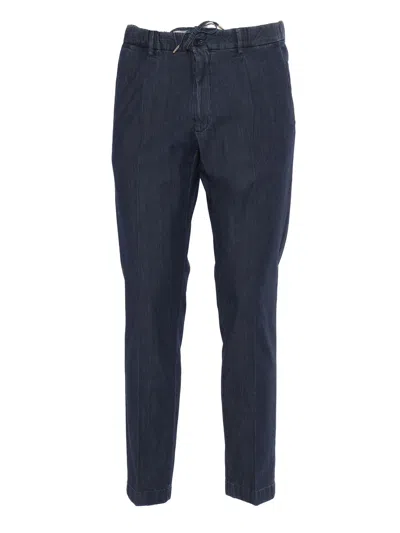 Briglia Elegant Denim Trousers In Blue