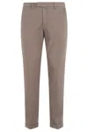 Briglia Flat Tummy Cotton Satin Pants In Brown