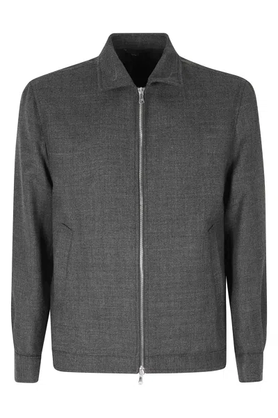 Briglia Grey Classic Collar Wool Jacket
