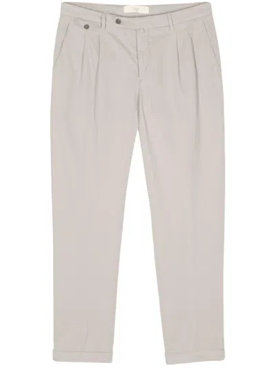 Briglia Linen And Cotton Blend Trousers In Neutral