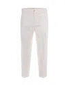Briglia White Regular Flat Front Pants In White
