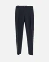 Briglia Tapered Trousers In Zignone Wool With Pleats