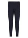 Briglia Navy Blue Chino Pants With Pleated Front In Blue