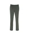 Briglia Olive Corduroy Trousers With Classic Cut And Tailored Fit In Multi