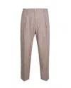 Briglia Pantalone Sartoriale Beige In Flanella In Neutral