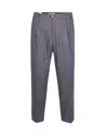 Briglia Pantalone Sartoriale Grigio In Flanella In Brown