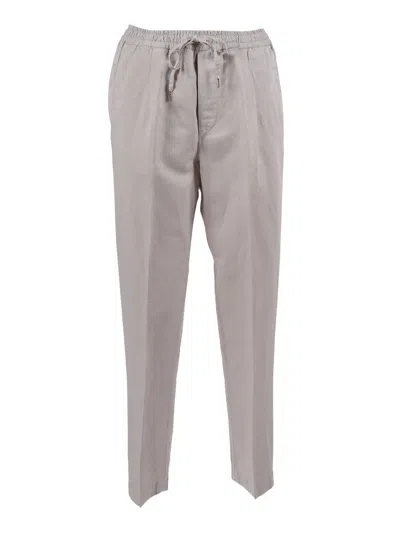 Briglia Pantaloni Color Mastice In Gray