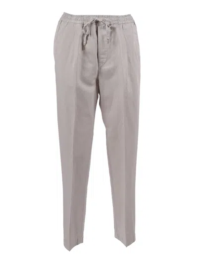 Briglia Pantaloni Color Mastice In Gray