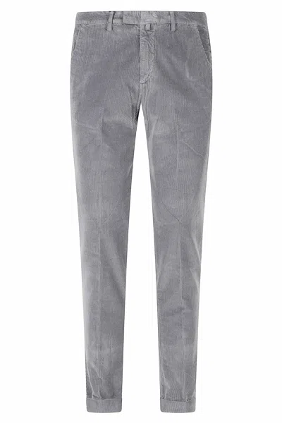 Briglia Pearl 1000r Tencel Velvet Straight-leg Pants In Gray