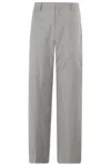 Briglia Pearl Gray Straight-leg  Pants With Classic Features