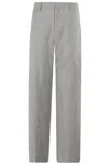 Briglia Pearl Gray Straight-leg  Pants With Classic Features In Grey