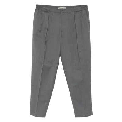 Briglia Pleated-front Trousers In Gray