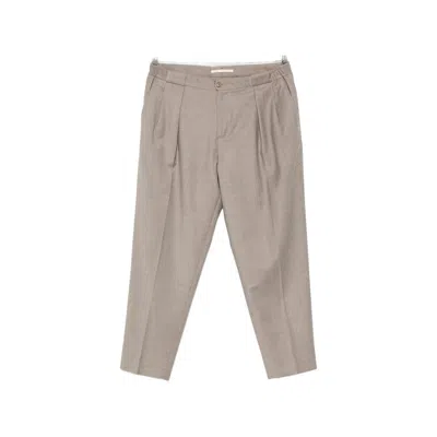 Briglia Portobellos Pleated Trousers In Neutral