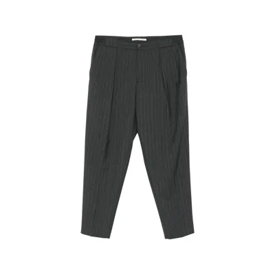 Briglia Portobllos Pinstripe Pleated Trousers In Multi