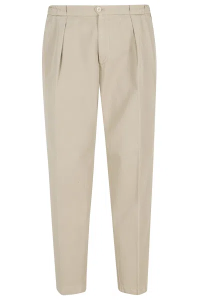 Briglia Rope Portobello Medium Waist Cotton-blend Straight-leg Pants In Neutral