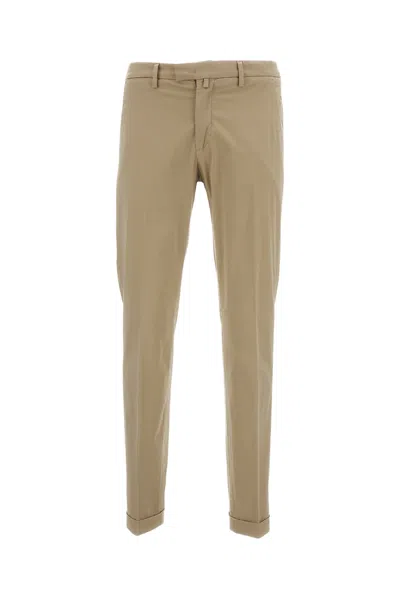 Briglia Slim Chino Trousers In Brown