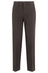 Briglia Tailored Straight Leg Pants In Brown