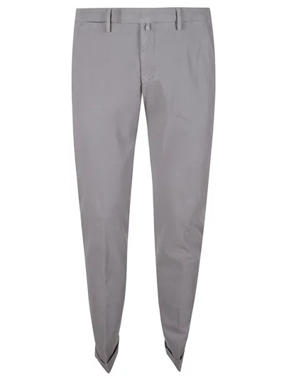Briglia Slim Fit Tailored Grey Trousers In Gray