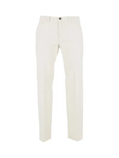 Briglia Slim Tailored Formal Pants In White