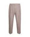 Briglia Straight-fit Tailored Trousers In Luxurious Flannel In Neutral