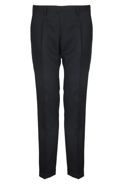 Briglia Straight-fit Trousers With Central Zip Closure In Black