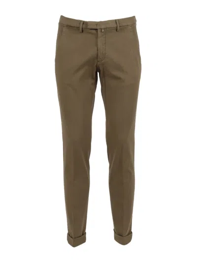 Briglia Tailored Black Formal Pants With Side Pockets In Green