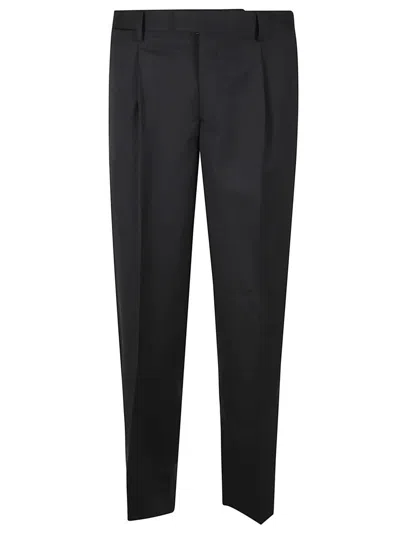 Briglia Tailored Black Trousers With Classic Fit