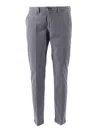 Briglia Tailored Grey Pants With Tapered Leg In Gray